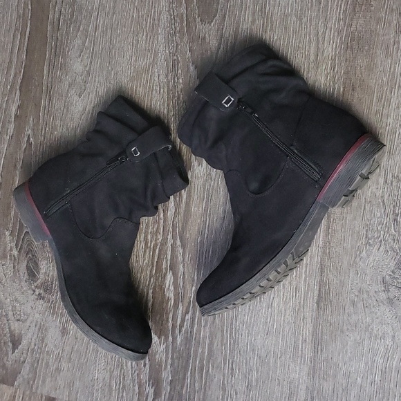 Nine West Stacey Faux Suede Ankle Booties Size 7.5 - Picture 8 of 12